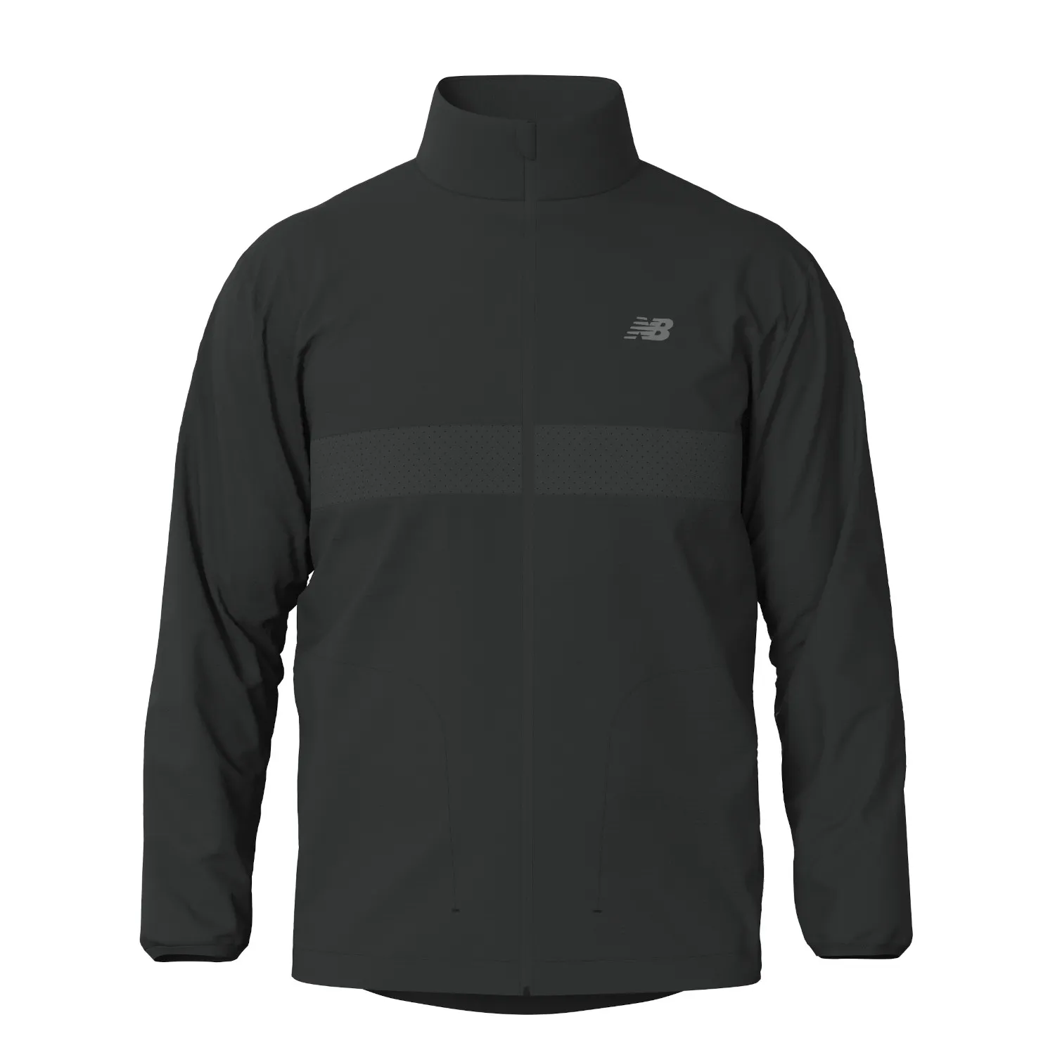 New Balance Men's Athletics Reflective Packable Jacket, Blacktop New Balance Men's Athletics Reflective Packable Jacket, Blacktop