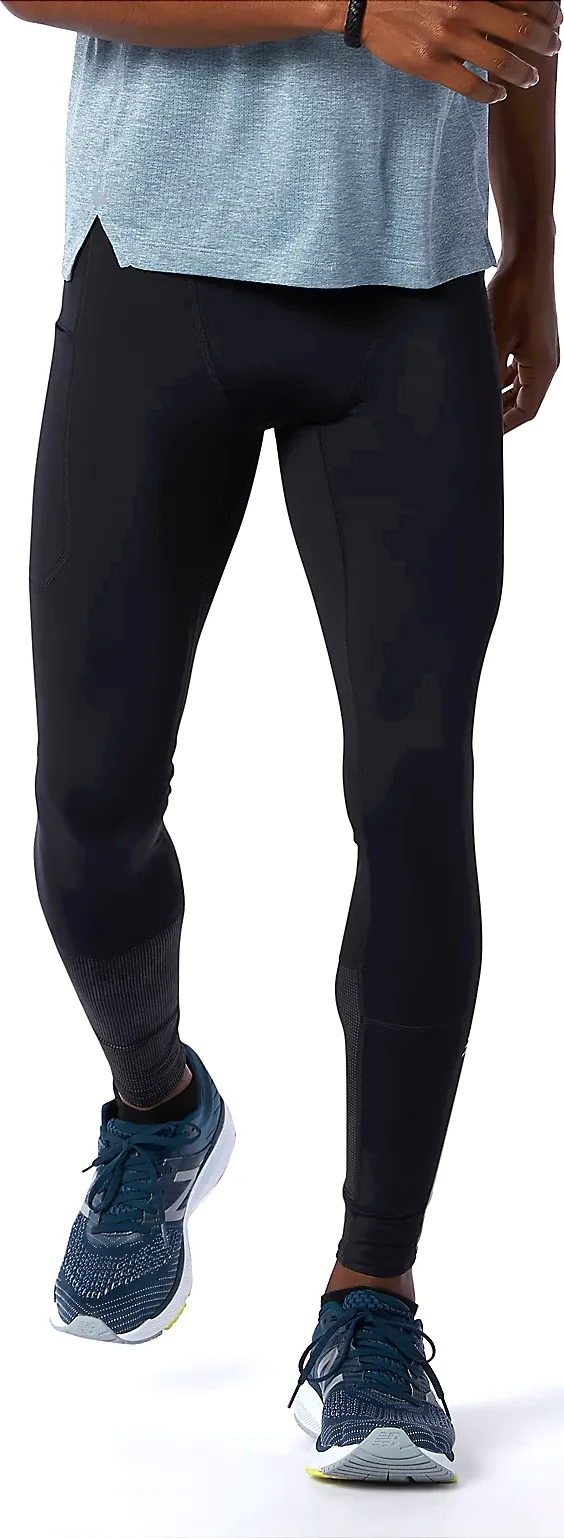 New Balance Men's Reflective Impact Run Heat Tight, Black
