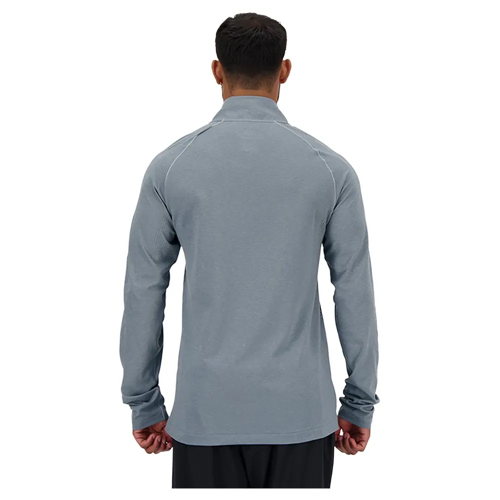 New Balance Mt41083 Halv Dragkedja Långärmad T-shirt male