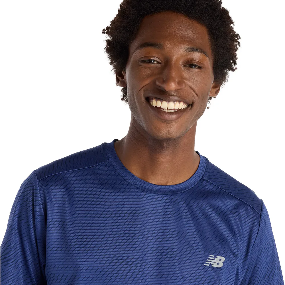 New Balance Mt53217 T-shirt Med Korta ärmar male