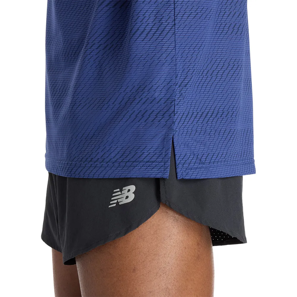 New Balance Mt53217 T-shirt Med Korta ärmar male