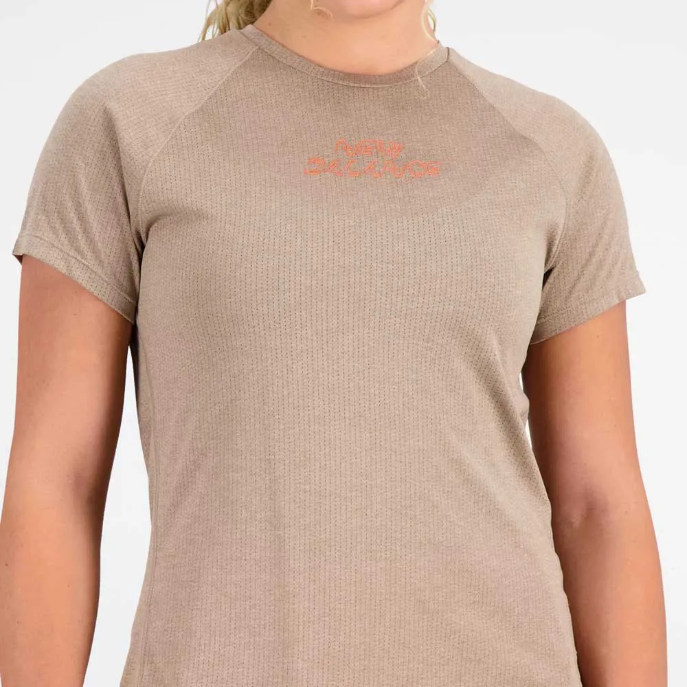 New Balance Printed Impact T-shirt Med Korta ärmar female
