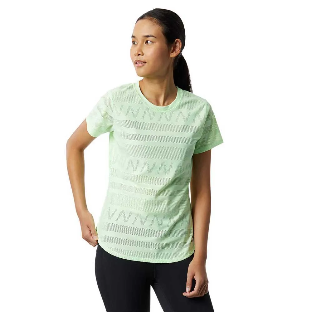 New Balance Q Speed Jacquard T-shirt Med Korta ärmar female