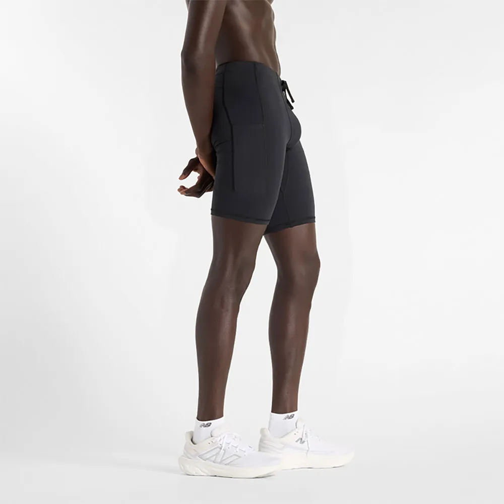 New Balance Sleek Pocket 9´´ Korta Leggings male, Black 001