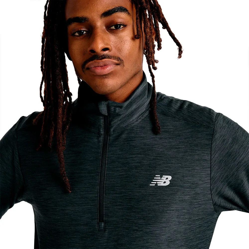 New Balance Space Dye Halv Dragkedja Långärmad T-shirt male