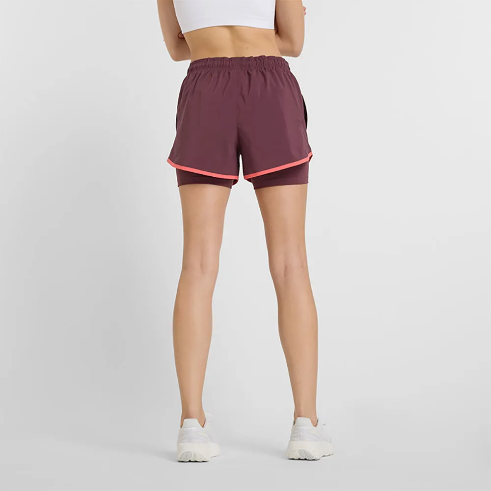 New Balance Sport Essentials 2-in-1 3´´ Shorts female, Faded plum 532 New Balance Sport Essentials 2-in-1 3´´ Shorts female, Faded plum 532