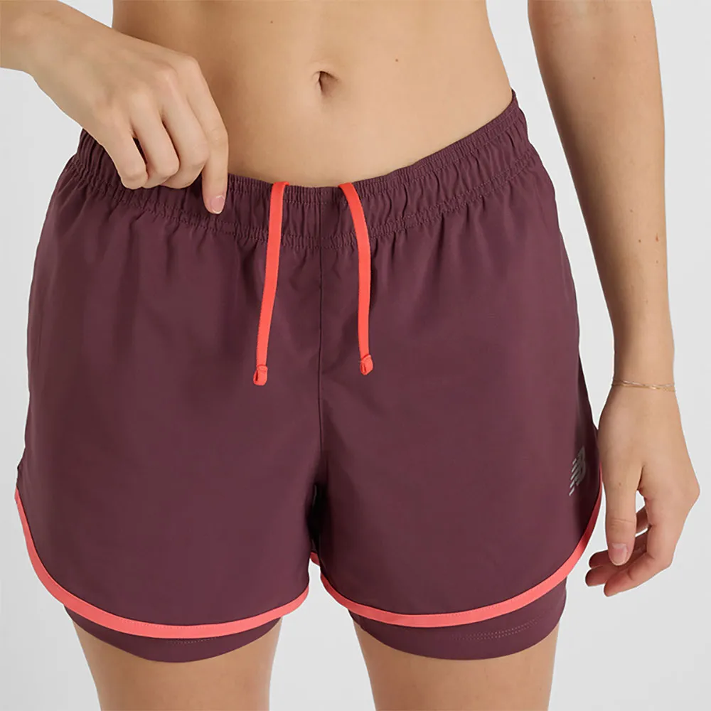 New Balance Sport Essentials 2-in-1 3´´ Shorts female, Faded plum 532 New Balance Sport Essentials 2-in-1 3´´ Shorts female, Faded plum 532