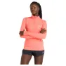 New Balance Sport Essentials Space Dye T-shirt Med Lång ärm female, Drift red 686