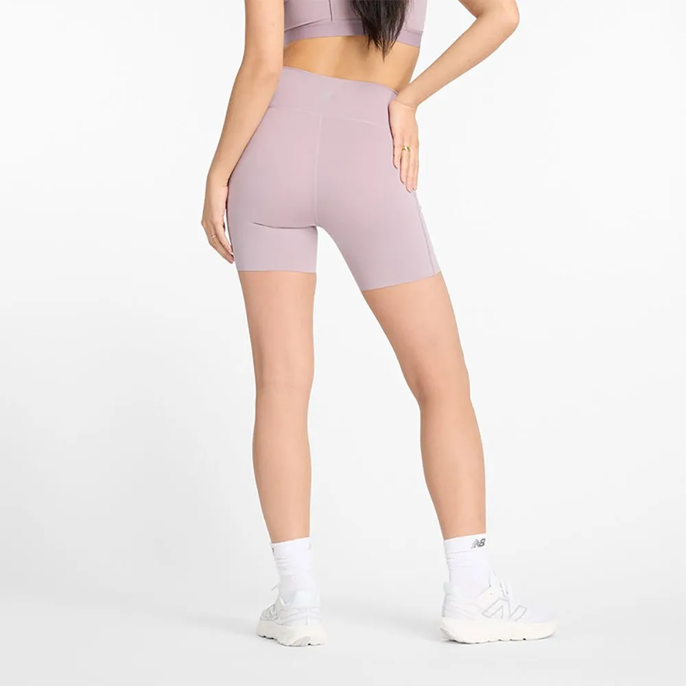 New Balance Women's Sleek Pocket High Rise Short