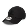 new era Men's Mlb League Ess 940 New York Yankees, Black/Black