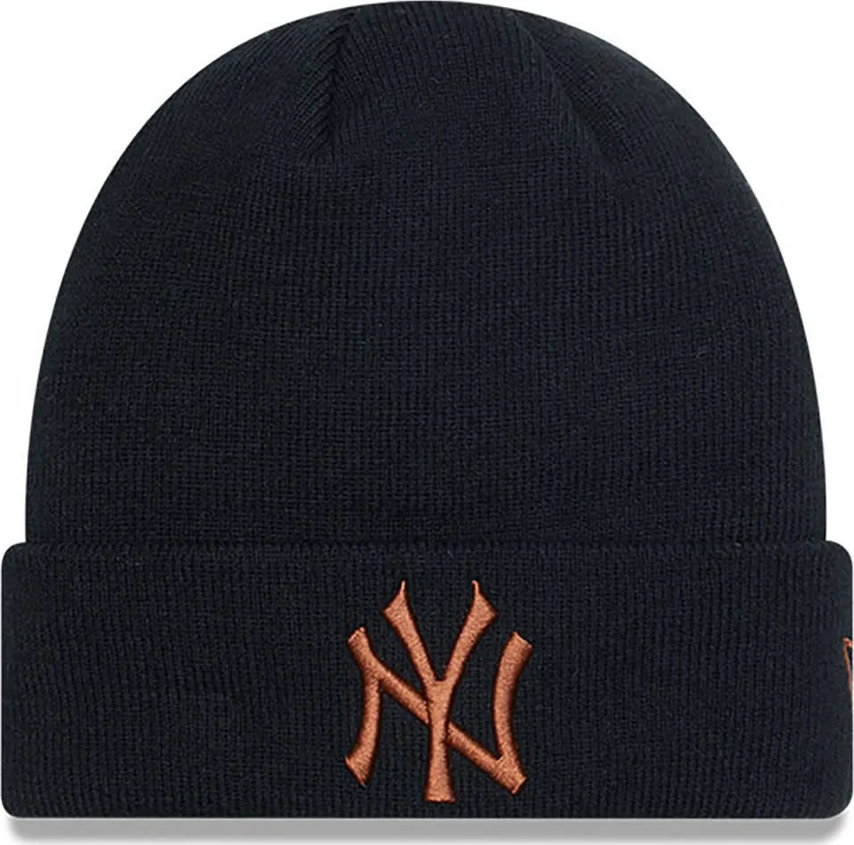 new era New York Yankees League Essential Cuff Knit Beanie Hat new era New York Yankees League Essential Cuff Knit Beanie Hat