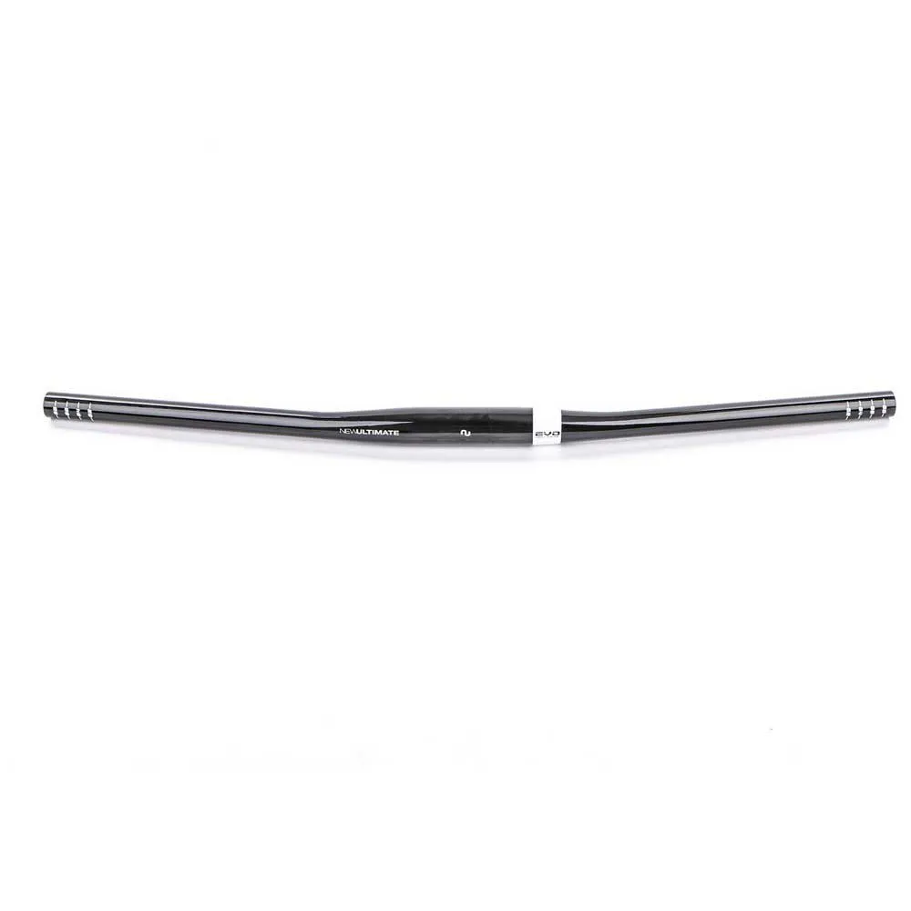 New Ultimate Evo Flatbar 8º Styre, Gloss black / white, 31.8mm, 700mm