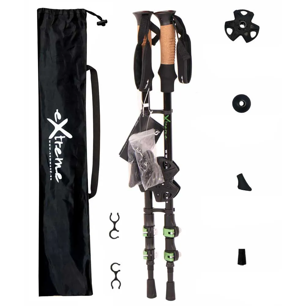 Newwood Stavar, Black / green, 65-135cm