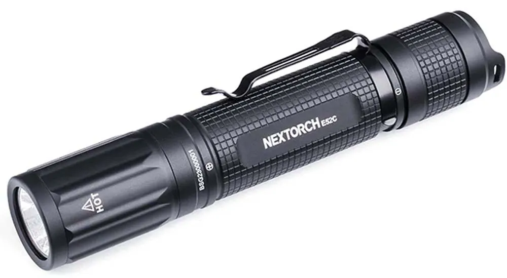 NexTorch Rechargeable High Performance Flashlight E52C, Black, One Size