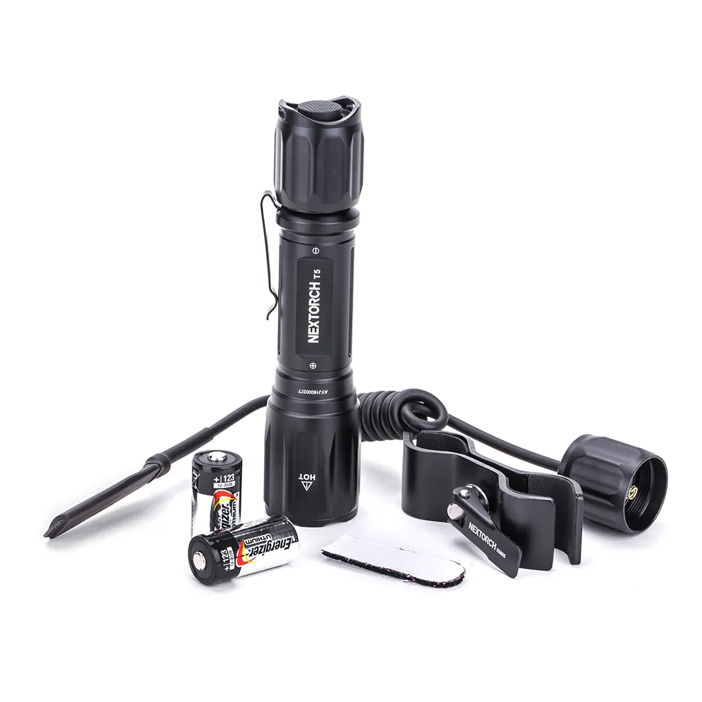 NexTorch T5 Long-range Hunting Flashlight, Black, One Size NexTorch T5 Long-range Hunting Flashlight, Black, One Size