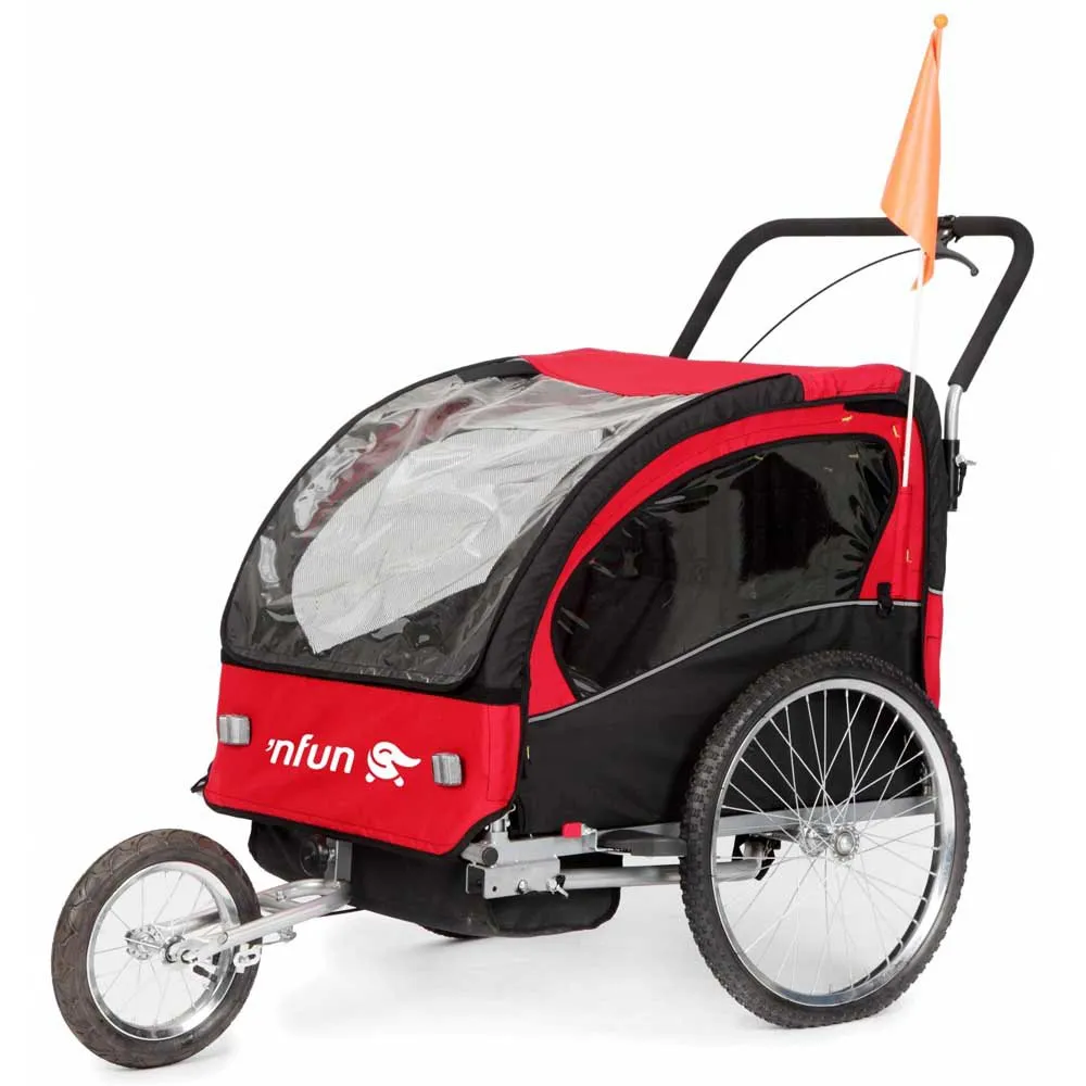 Nfun Ncab Cykelkärra, Red / black, Max 40kg