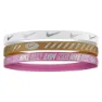 Nike 3.0 Metallic Hårband 3 Enheter male, White / brown / fus