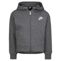 Nike Club Fleece High Low Sweatshirt Med Dragkedja