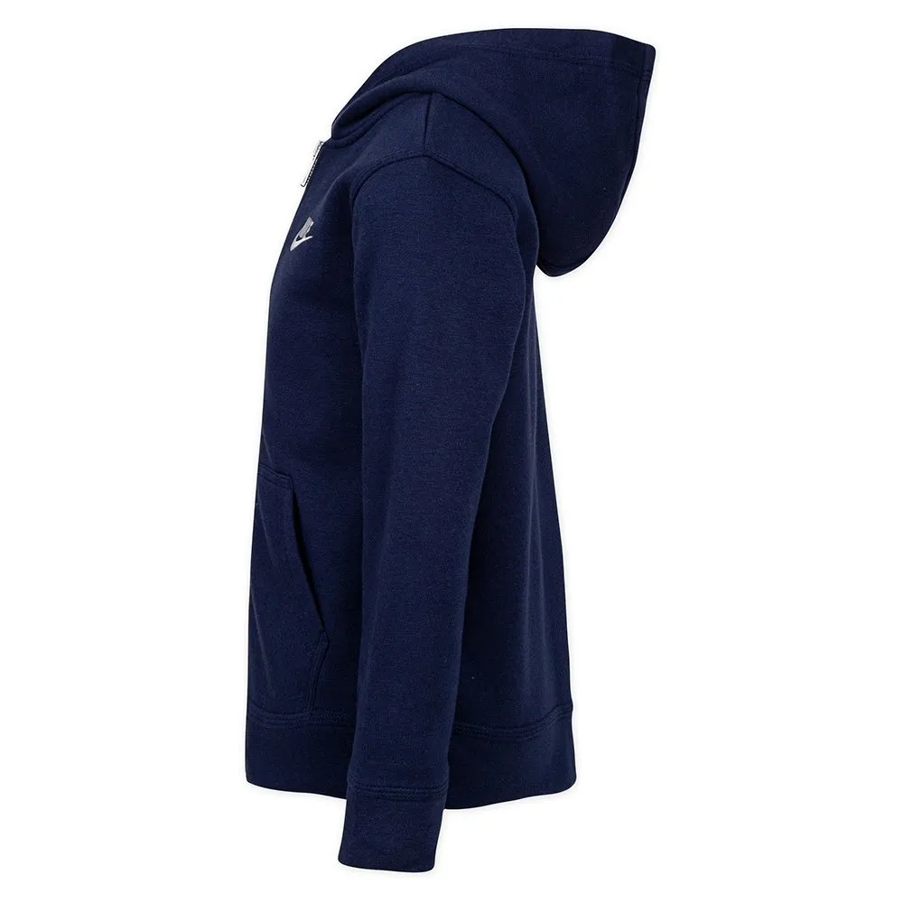 Nike Club Fleece Sweatshirt Med Dragkedja, Midnight navy, 3-4Y