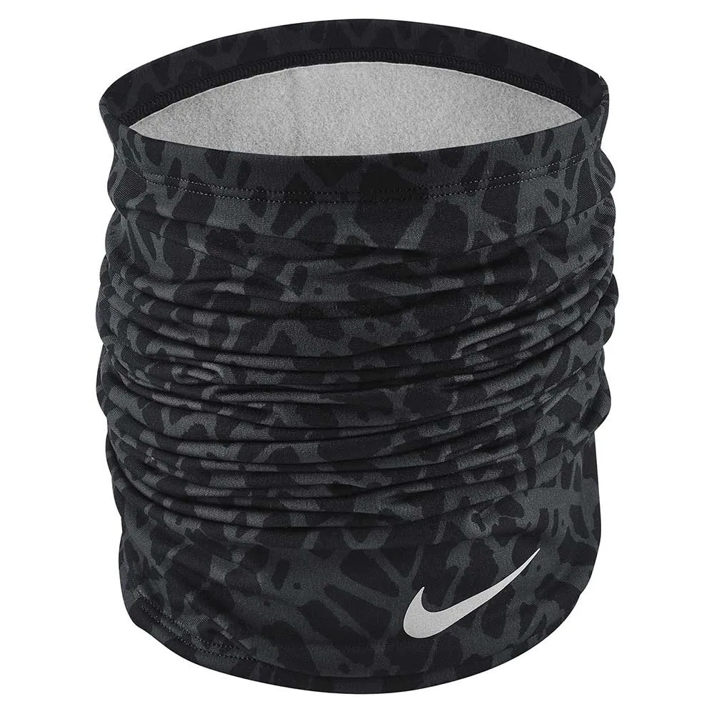 Nike Dri-fit Wrap 2.0 Printed Halsvärmare, Black / anthracite / silver