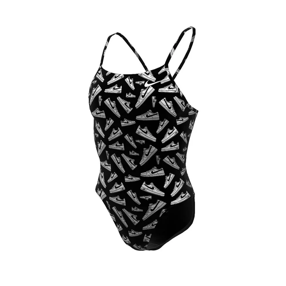 Nike Hydrastrong Multi Print Cutout Baddräkt female Nike Hydrastrong Multi Print Cutout Baddräkt female