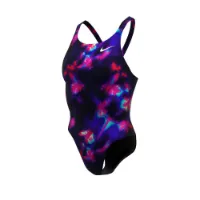 Nike Hydrastrong Multi Print Fastback Baddräkt female Nike Hydrastrong Multi Print Fastback Baddräkt female