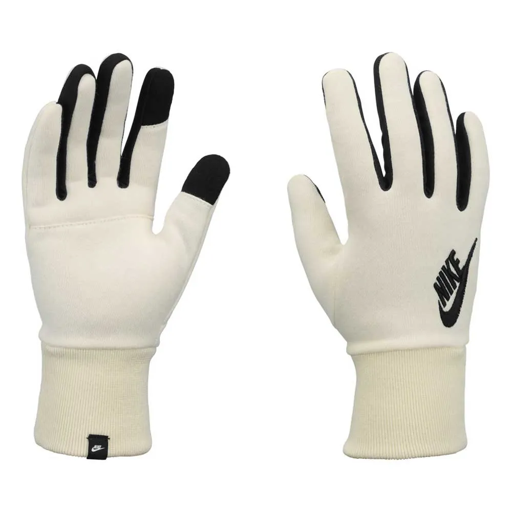 Nike Lg Club Fleece Handskar female, White / black / black Nike Lg Club Fleece Handskar female, White / black / black