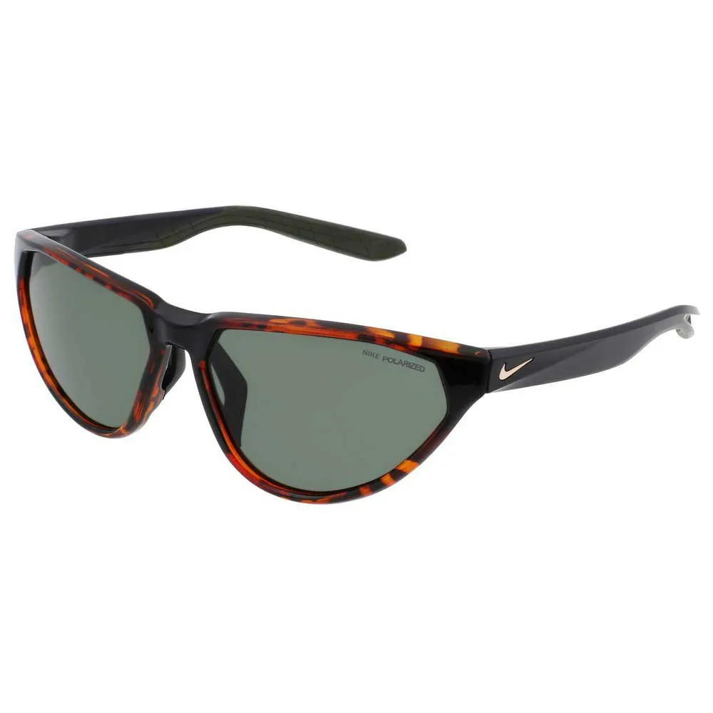 Nike Maverick Fierce Polariserade Solglasögon, Soft tortoise, Green Polarized/CAT3