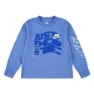 Nike On The Move T-shirt Med Lång ärm, Blue beyond, 3-4Y