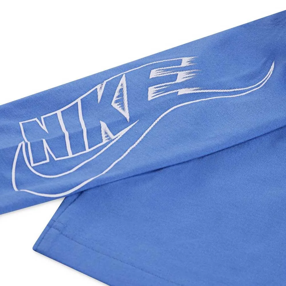 Nike On The Move T-shirt Med Lång ärm, Blue beyond, 3-4Y