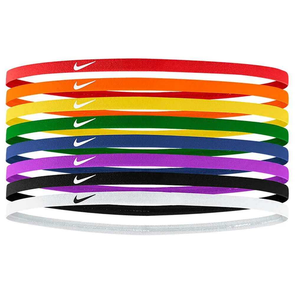 Nike Skinny 8 Pack Hårband male, Red / orange / yellow