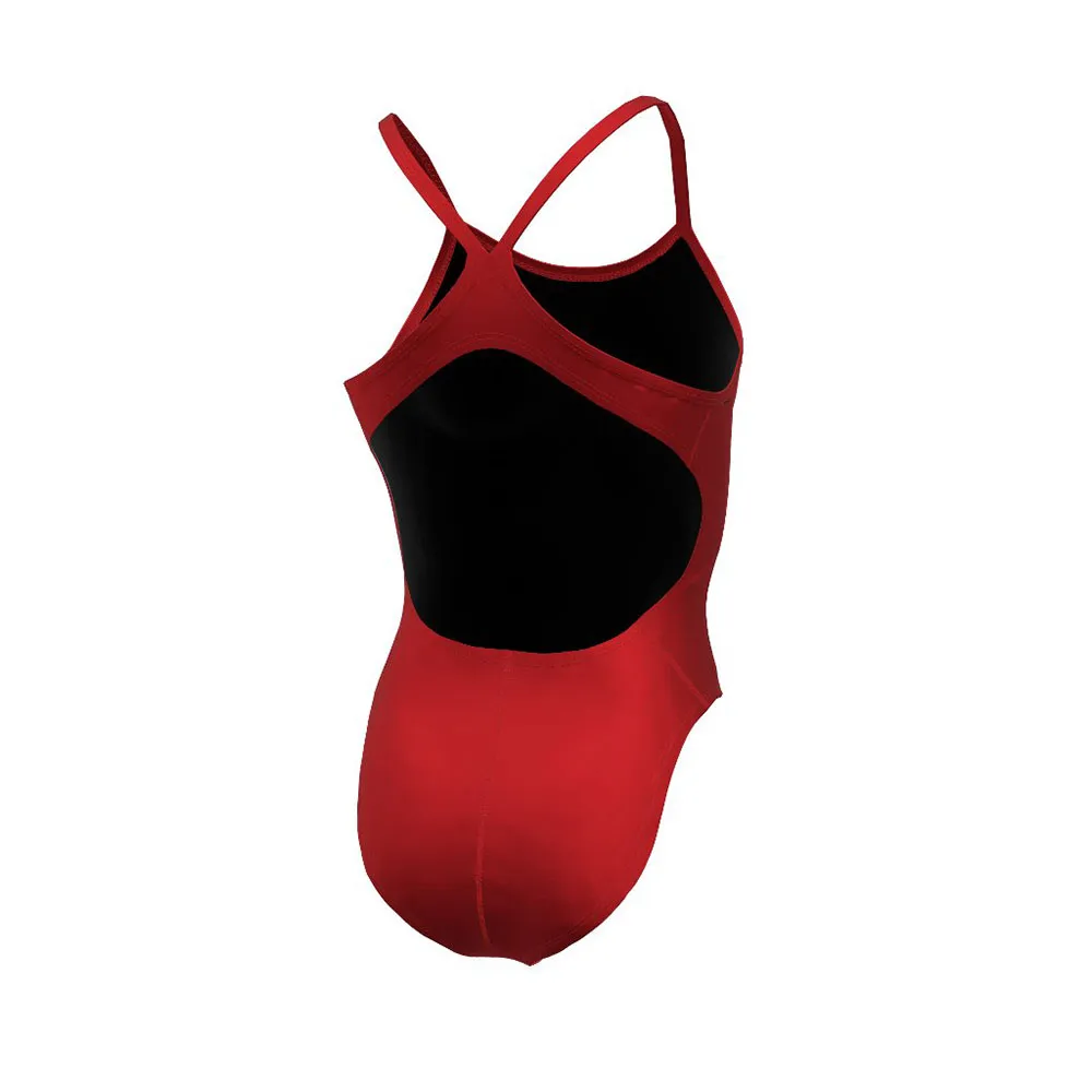 Nike Solid Racerback Baddräkt female