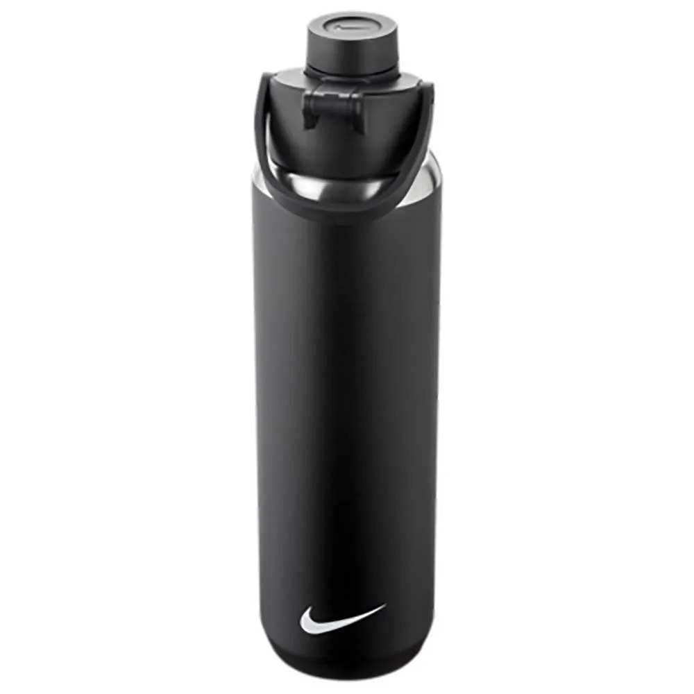 Nike Ss Recharge Chug Vattenflaska, Black / black / white, One Size Nike Ss Recharge Chug Vattenflaska, Black / black / white, One Size