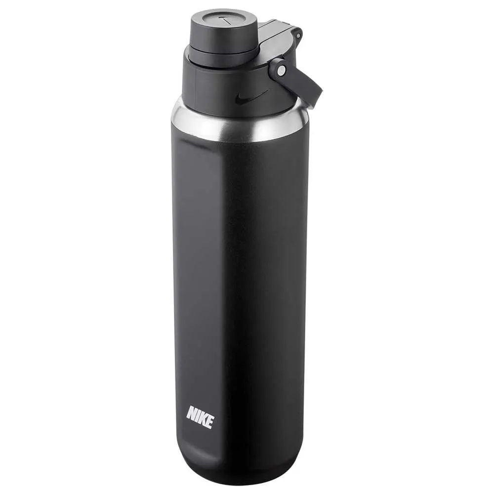 Nike Ss Recharge Chug Vattenflaska, Black / black / white, One Size Nike Ss Recharge Chug Vattenflaska, Black / black / white, One Size