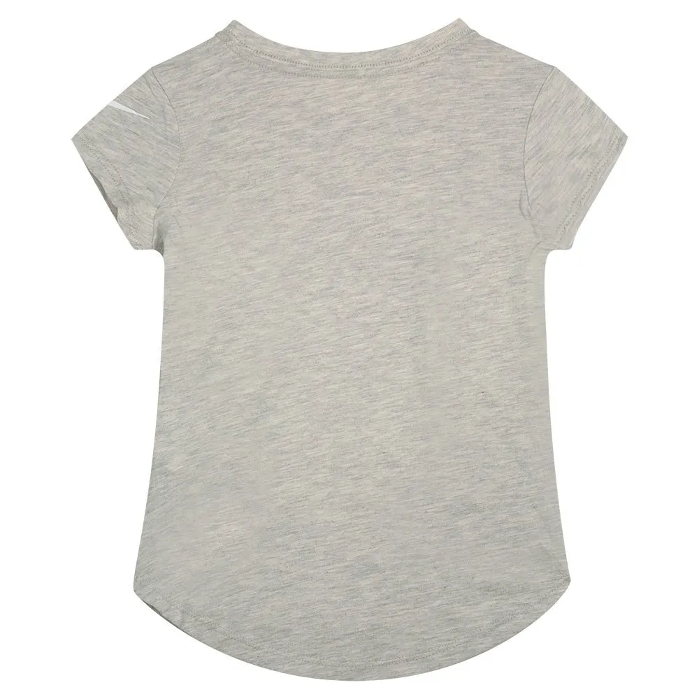 Nike Sweet Hearts T-shirt Med Korta ärmar, Grey heather, 6-7Y
