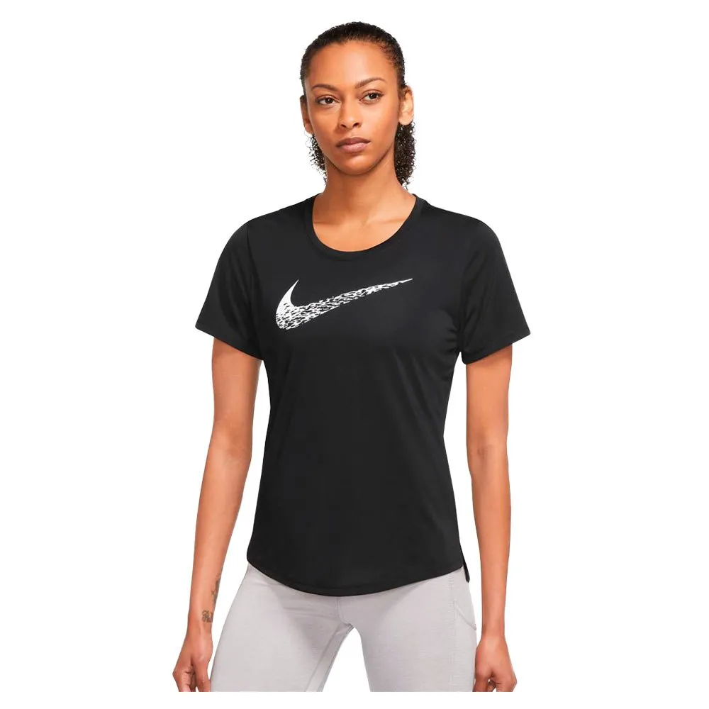 Nike Swoosh T-shirt Med Korta ärmar female, Black / white 1