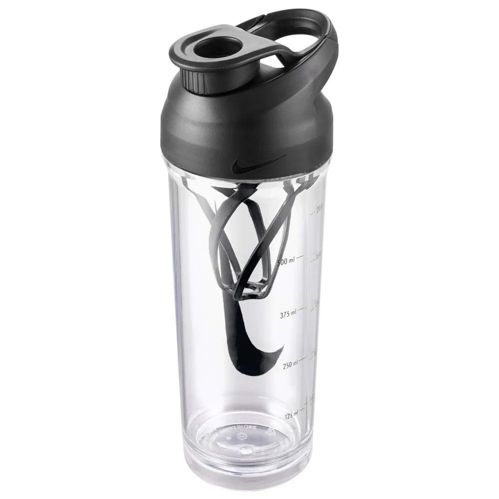 Nike Tr Hypercharge Shaker 710ml, Clear / black / black, One Size