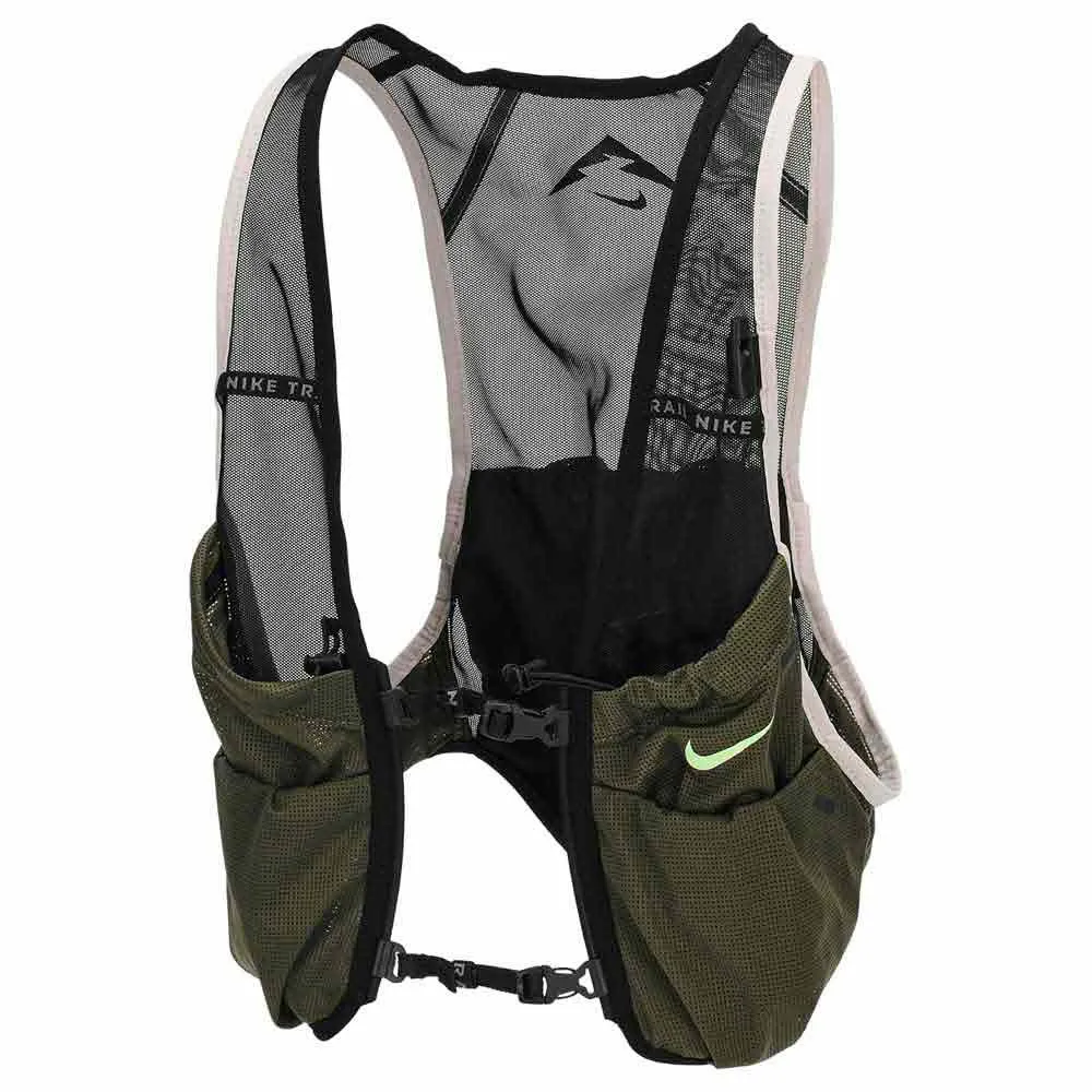 Nike Trail 2.0 Hydreringsväst, Black / medium olive / vapor green, L/XL Nike Trail 2.0 Hydreringsväst, Black / medium olive / vapor green, L/XL