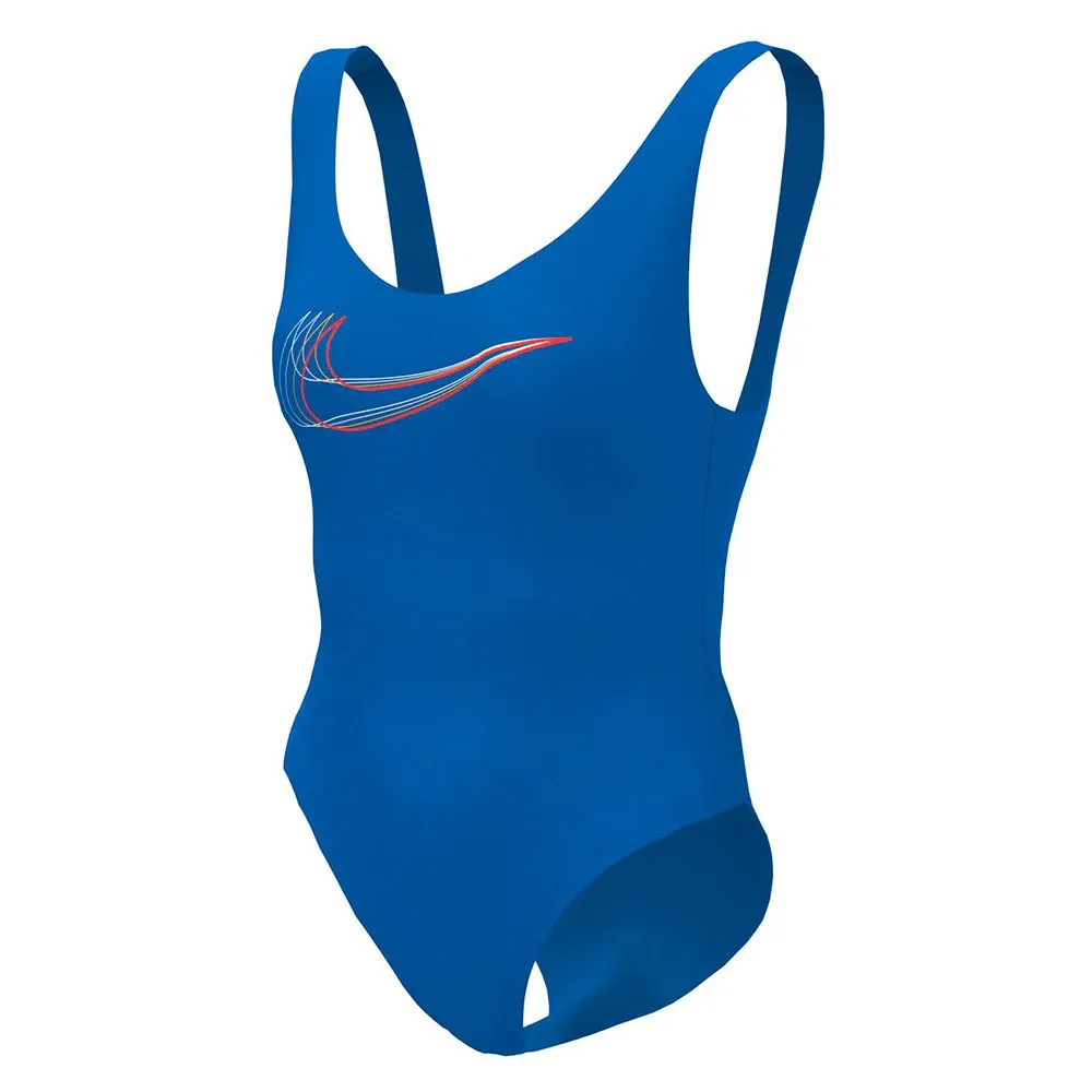 Nike U-back Multi Logo Baddräkt female, Hyper royal