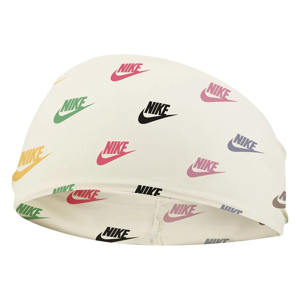 Nike Wide Graphic Printed Hårband male, White / black / black