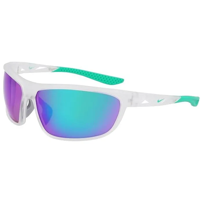 Nike Windtrack Run Mirrored Solglasögon unisex, Matte clear / green mirror, One Size Nike Windtrack Run Mirrored Solglasögon unisex, Matte clear / green mirror, One Size