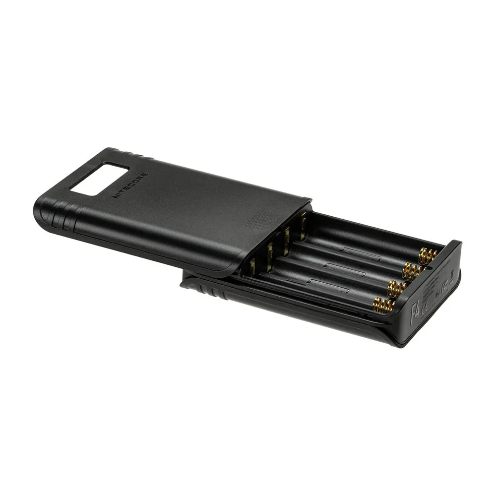 Nitecore F4 Flexible Power Bank Batteriladdare, Black, One Size