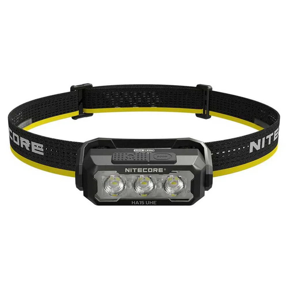 Nitecore Ha15 Uhe Pannlampa, Black / yellow, 400 Lumens