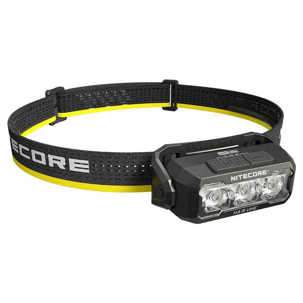 Nitecore Ha15 Uhe Pannlampa, Black / yellow, 400 Lumens