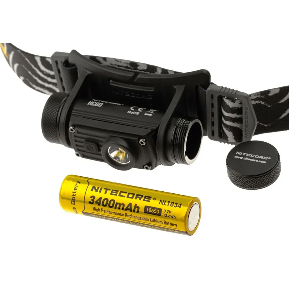 Nitecore Hc60 Pannlampa, Black, One Size