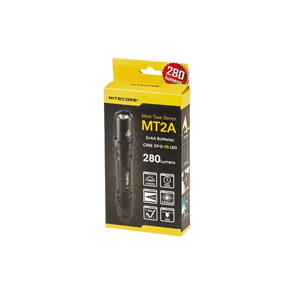 Nitecore Mt2a Multi-task Ficklampa, Black, One Size