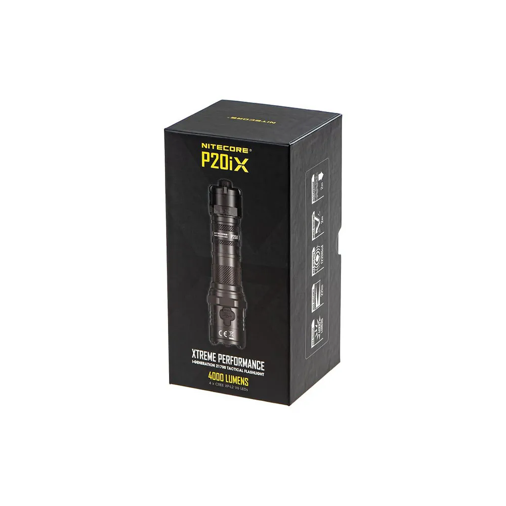 Nitecore P20ix Precise Tactical Ficklampa, Black, One Size