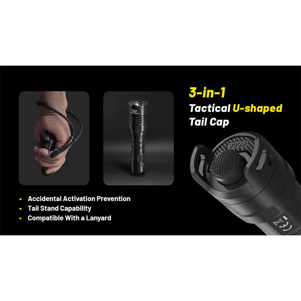 Nitecore P23i Precise Tactical Ficklampa, Black, 3000 Lumens