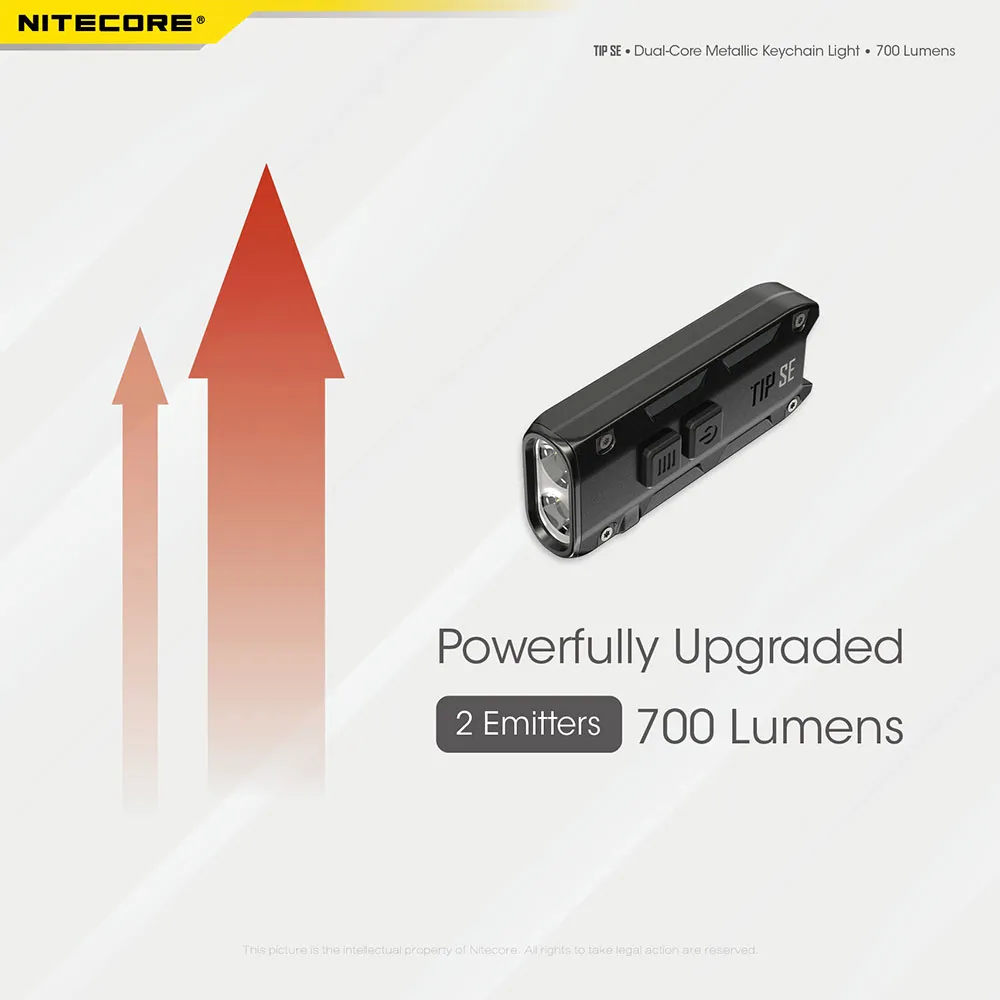 Nitecore Tip Se Ficklampa, Black, 700 Lumens