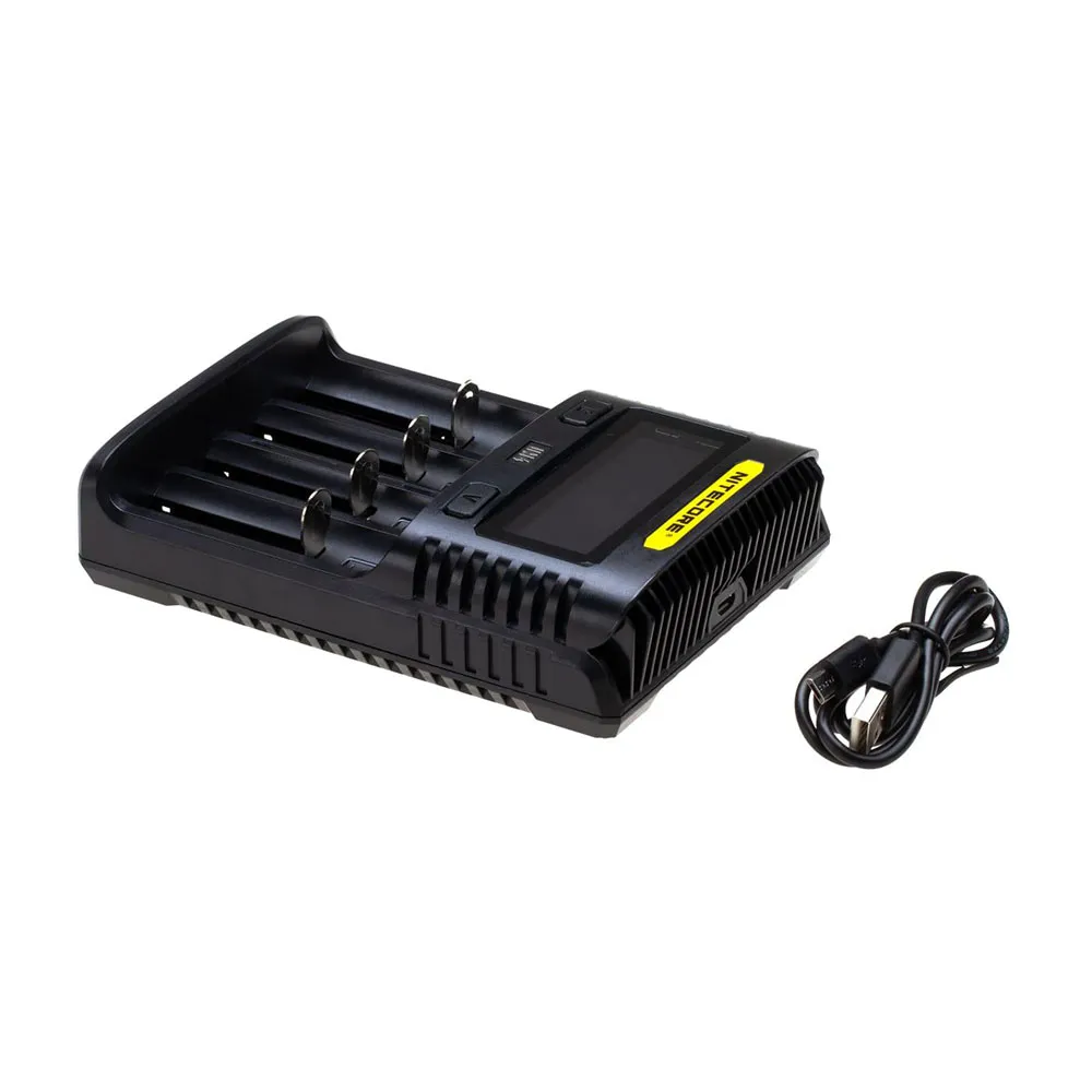 Nitecore Um4 Batteriladdare, Black, One Size
